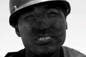 We resembled this coal miner, but without the hat. telegraph.co.uk